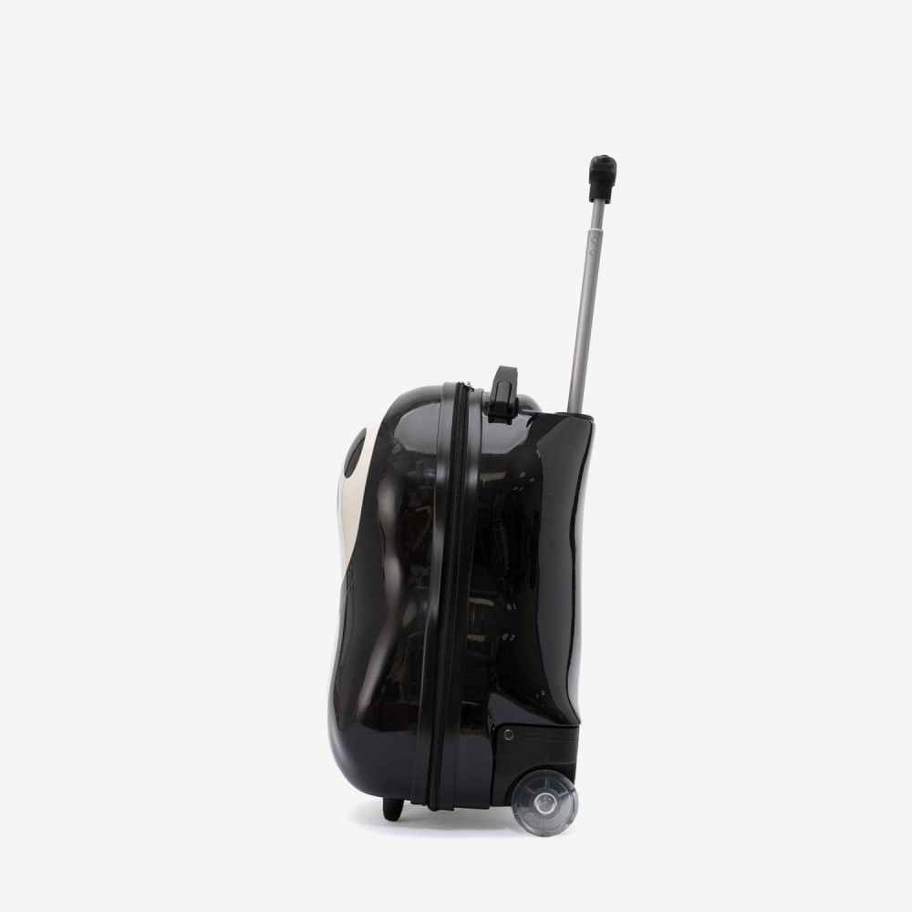 Troler copii Panda 44 cm ABS cu policarbonat, negru, alb
