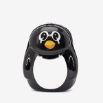 Ghiozdan copii Penguin, ABS cu policarbonat și material textil, negru