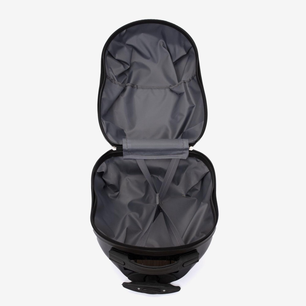Troler copii Penguin 44 cm ABS cu policarbonat, negru
