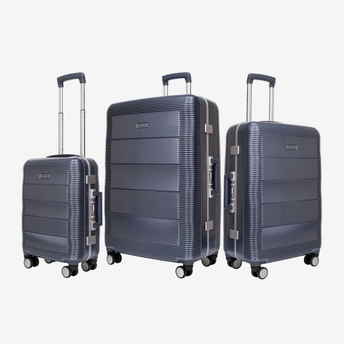 Set trolere ENZO NORI model PARIS policarbonat cu ramă din aluminiu Albastru