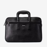 Geanta business ЕNZO NORI model SALAS din piele naturala negru