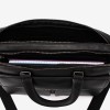 Servieta barbati ЕNZO NORI model TORN din piele naturala negru - Imagine 5