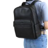 Rucsac din piele naturala ENZO NORI Model LIBRO negru - Imagine 8