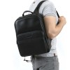 Rucsac din piele naturala ENZO NORI Model LIBRO negru - Imagine 7