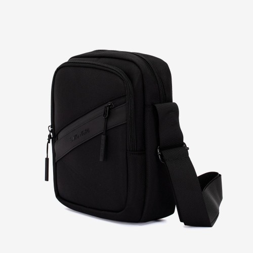 Geanta de umar barbati ENZO NORI DIKY textil negru