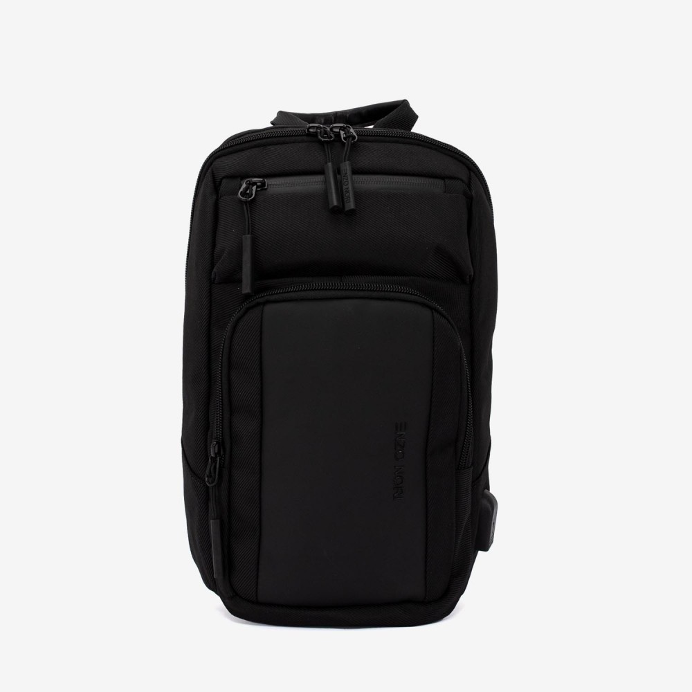 Borseta barbati ENZO NORI VAL textil negru