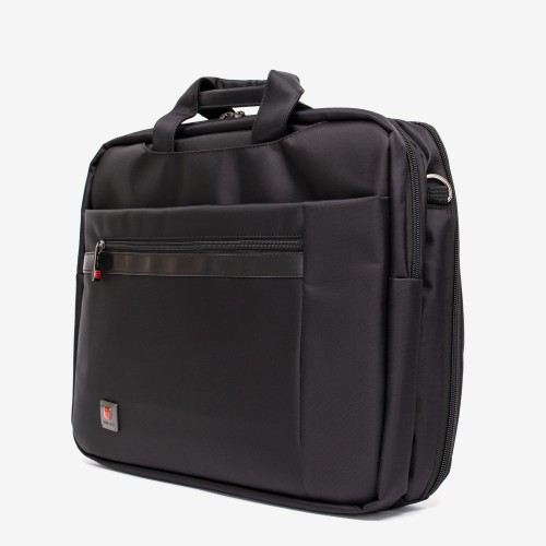 Geanta laptop ENZO NORI model VERDI textil negru