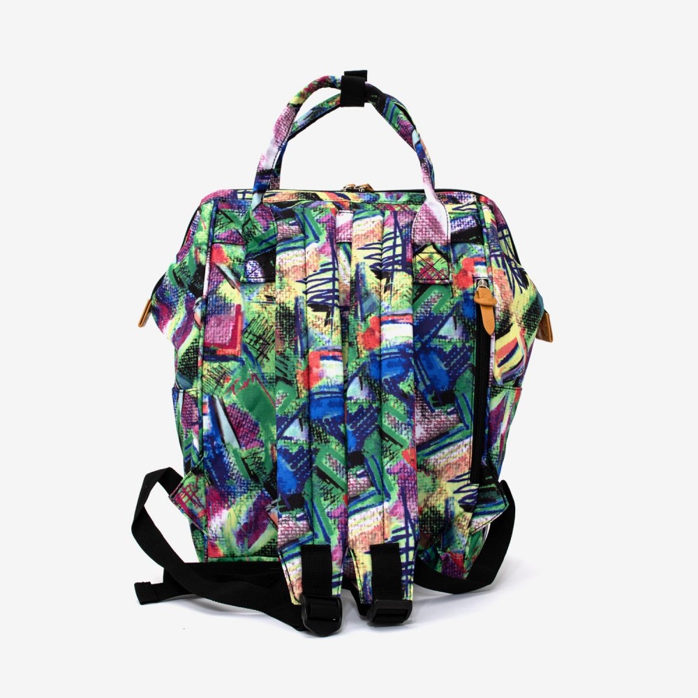 Rucsac ENZO NORI model ADVENTURE-L verde multicolor