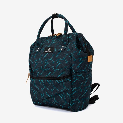 Rucsac ENZO NORI model ADVENTURE-L negru cu albastru deschis