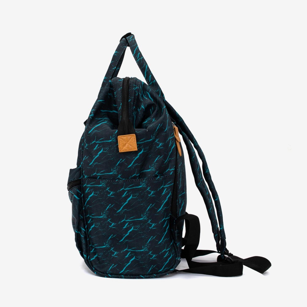 Rucsac ENZO NORI model ADVENTURE-L negru cu albastru deschis