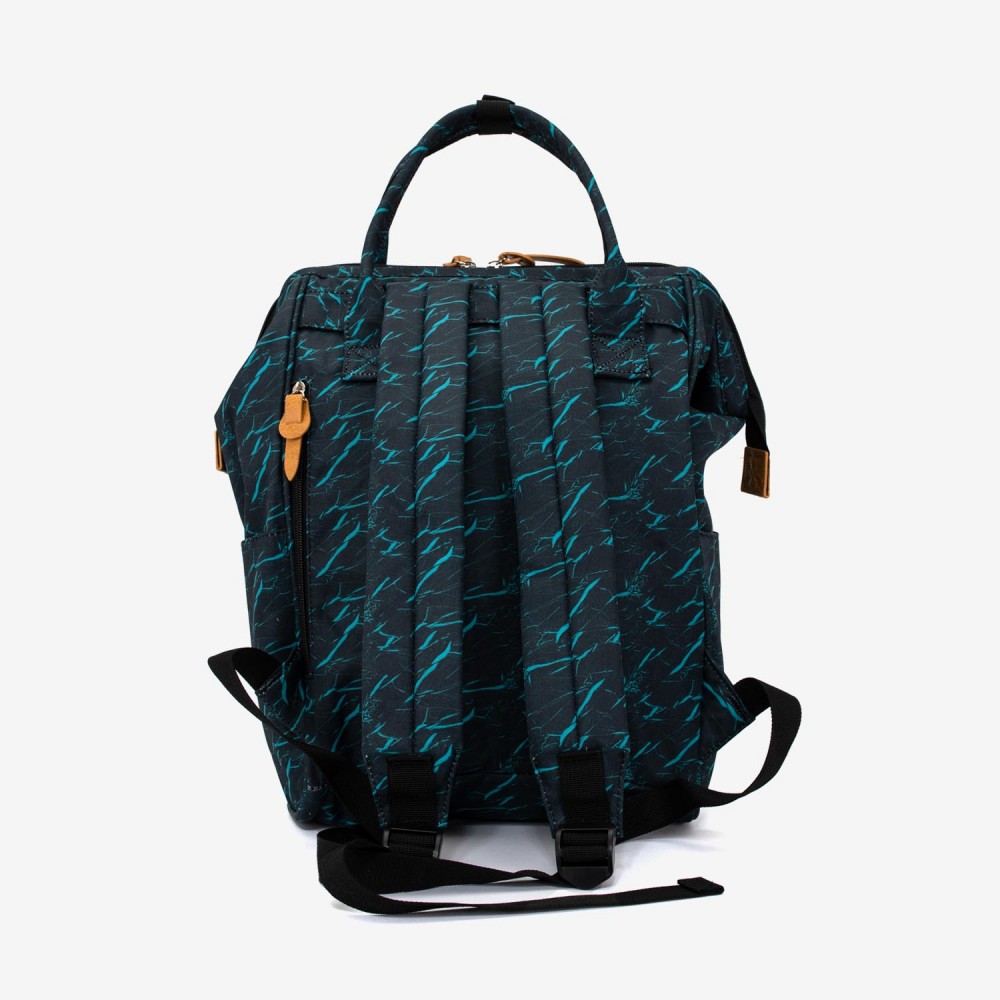 Rucsac ENZO NORI model ADVENTURE-L negru cu albastru deschis