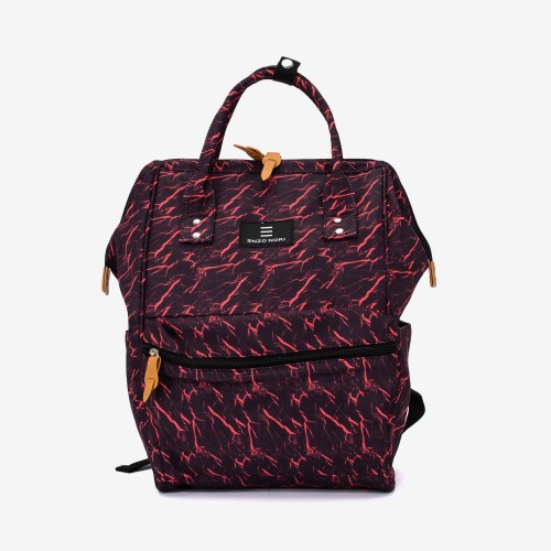 Rucsac ENZO NORI model ADVENTURE-L negru cu roșu