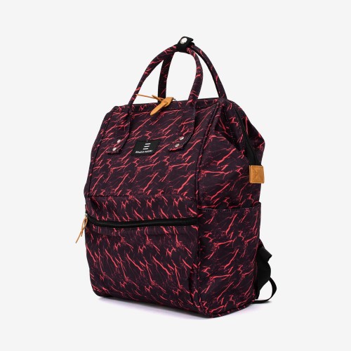 Rucsac ENZO NORI model ADVENTURE-L negru cu roșu