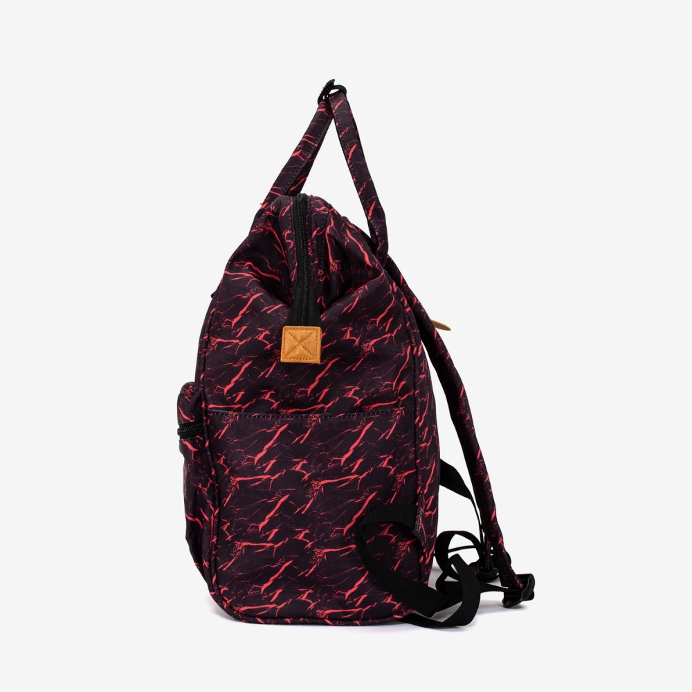 Rucsac ENZO NORI model ADVENTURE-L negru cu roșu