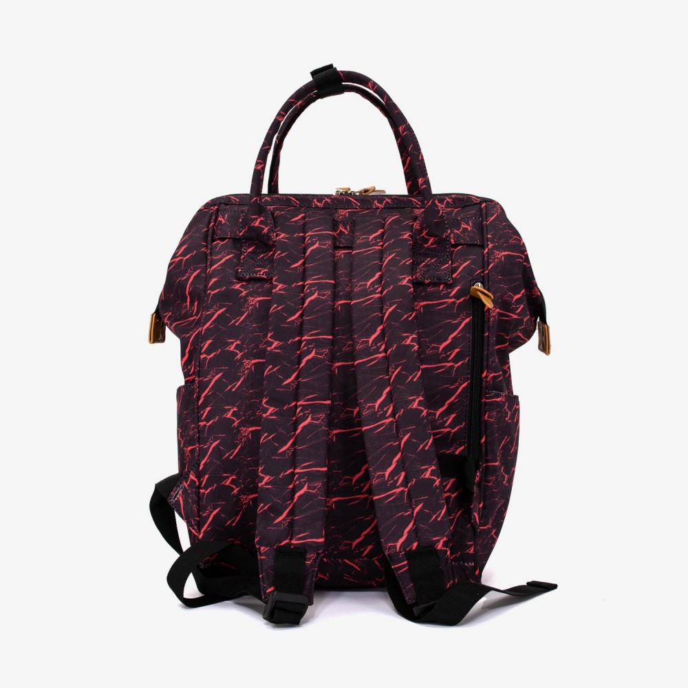 Rucsac ENZO NORI model ADVENTURE-L negru cu roșu