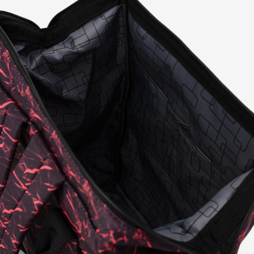 Rucsac ENZO NORI model ADVENTURE-L negru cu roșu