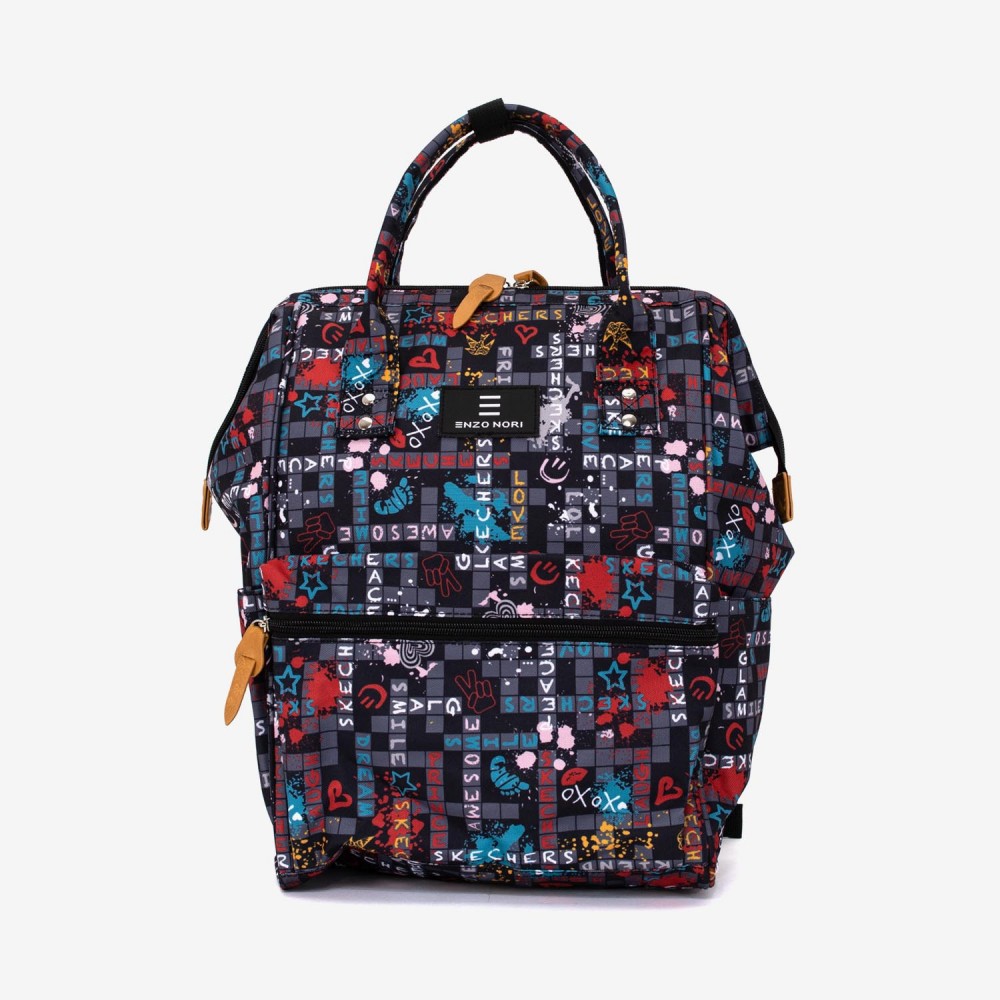 Rucsac ENZO NORI model ADVENTURE-L multicolor cu text