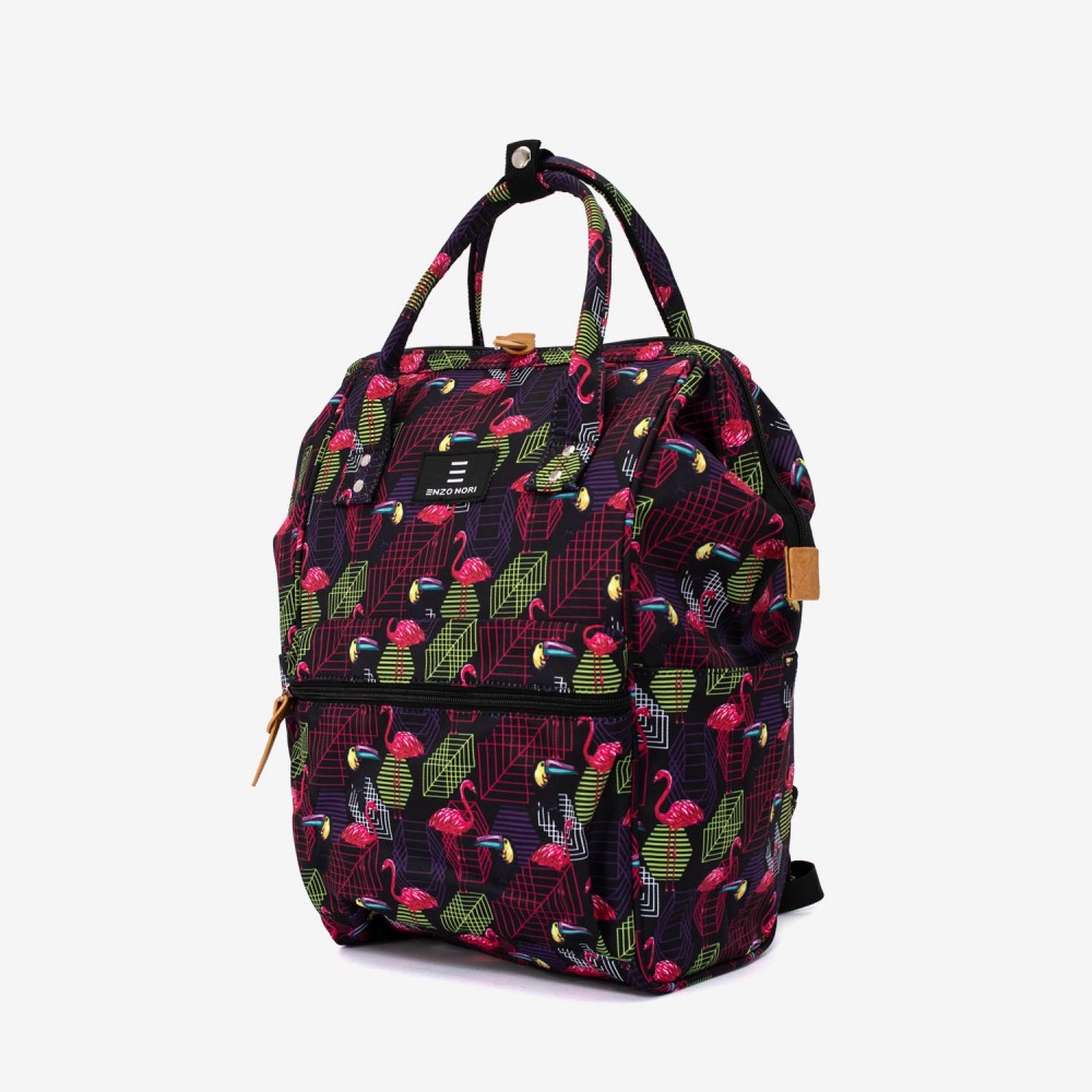 Rucsac ENZO NORI model ADVENTURE-L roz flamingo