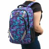 Rucsac școală ENZO NORI model CAMOS violet - Imagine 1