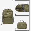 Rucsac ENZO NORI Model MIHO textil verde - Imagine 3