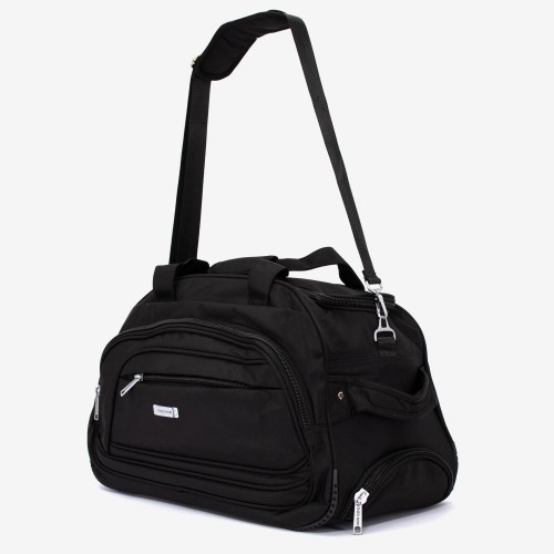 Geanta voiaj cu role ENZO NORI model CLAUDIO-S textil negru