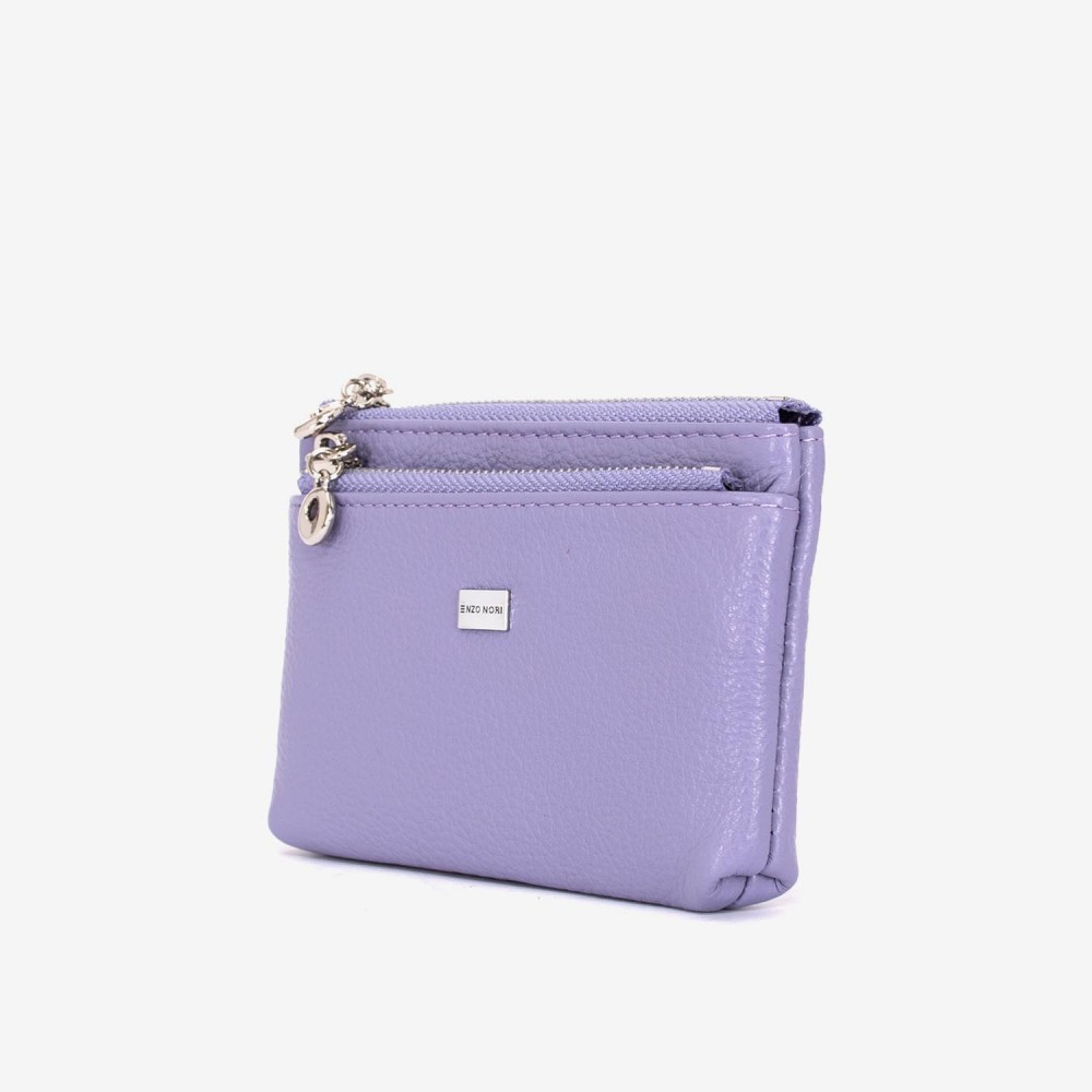 Breloc din piele ENZO NORI model FILL violet