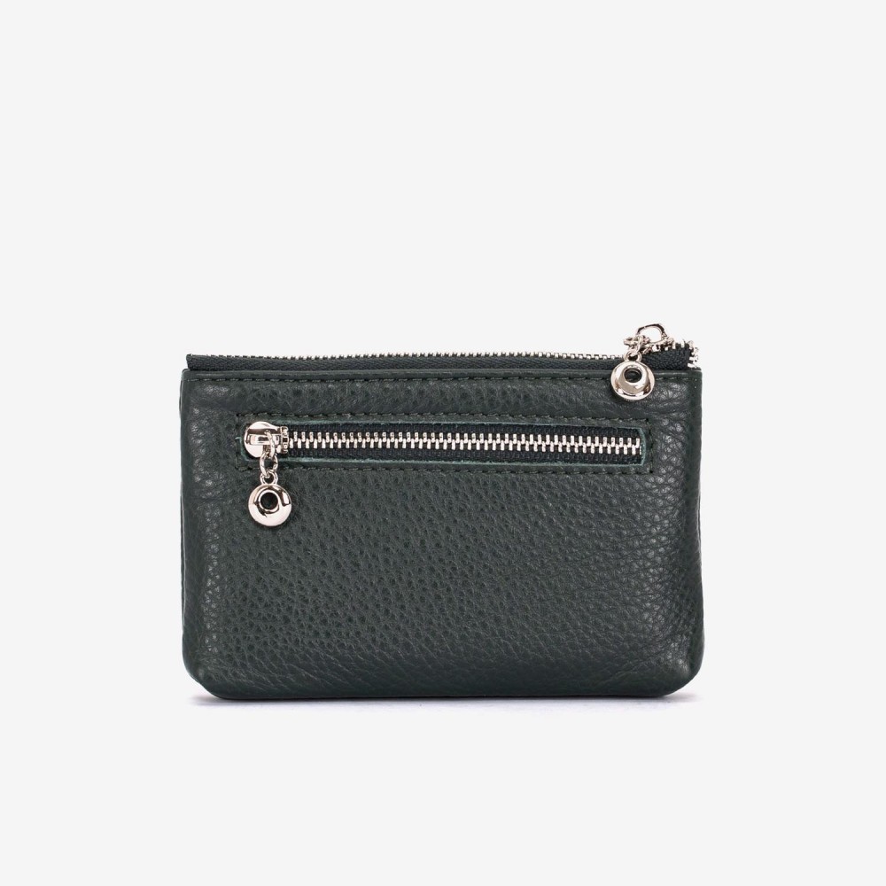 Breloc din piele ENZO NORI model FILL verde