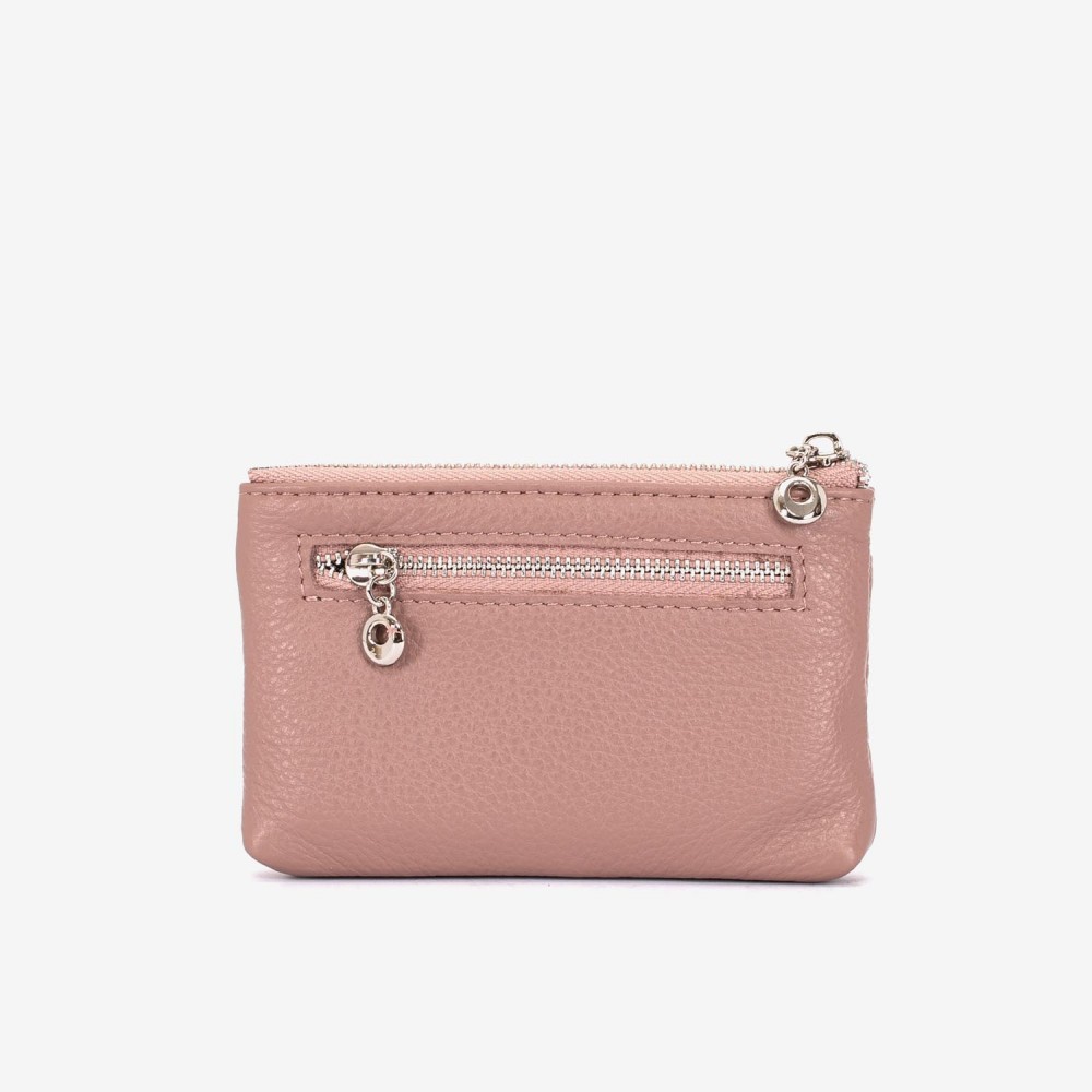 Breloc din piele ENZO NORI model FILL roz