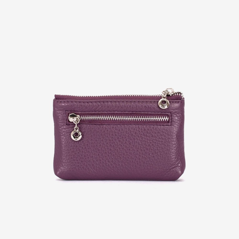 Breloc din piele ENZO NORI model FILL violet inchis