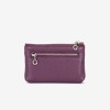 Breloc din piele ENZO NORI model FILL violet inchis
