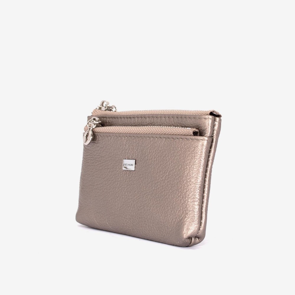 Breloc din piele ENZO NORI model FILL bronz