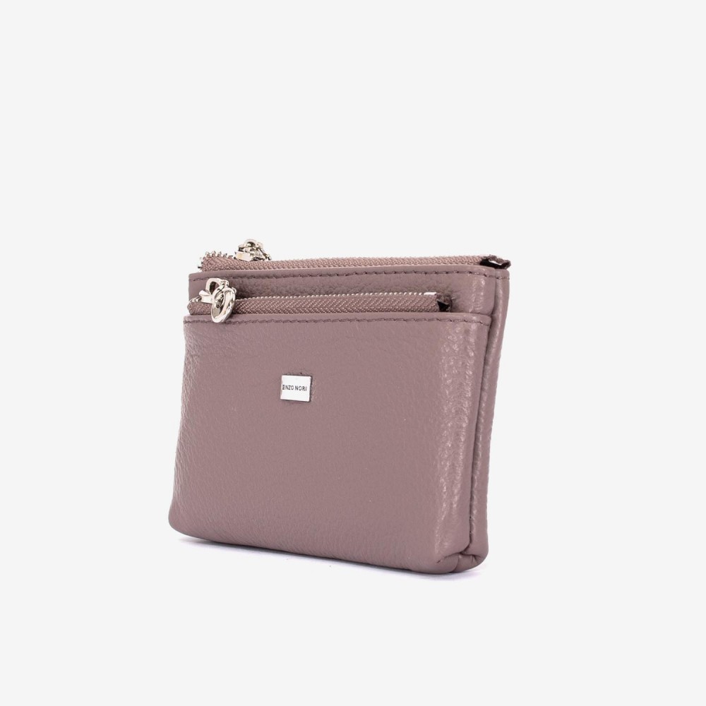 Breloc din piele ENZO NORI model FILL bej