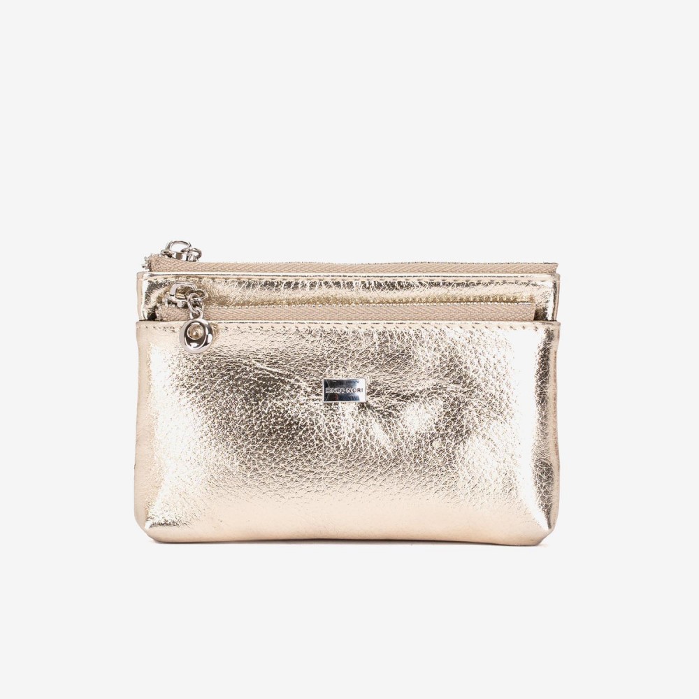 Breloc din piele ENZO NORI model FILL gold