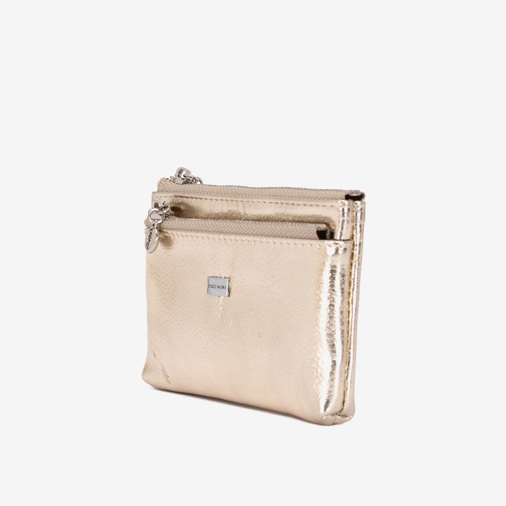 Breloc din piele ENZO NORI model FILL gold
