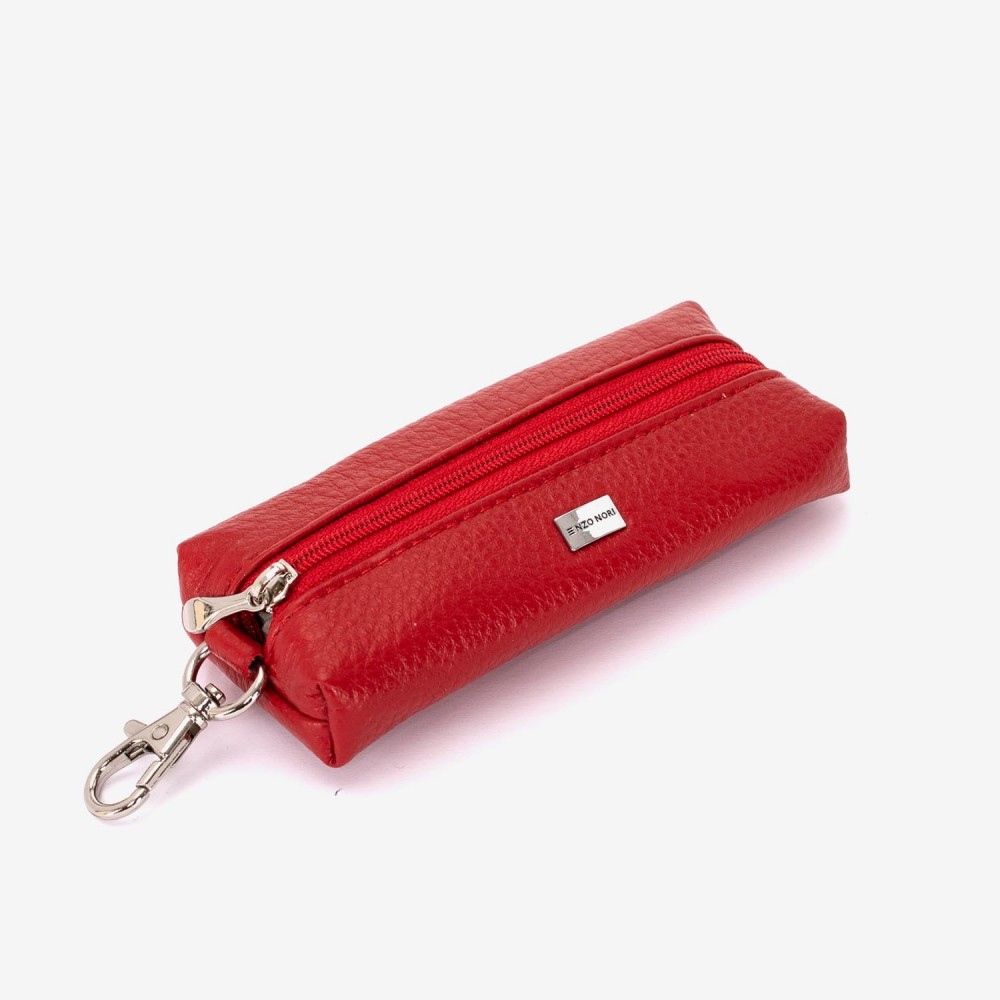 Breloc din piele ENZO NORI model MILI rosu