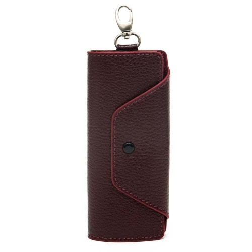 Breloc din piele ENZO NORI model KEY Bordo