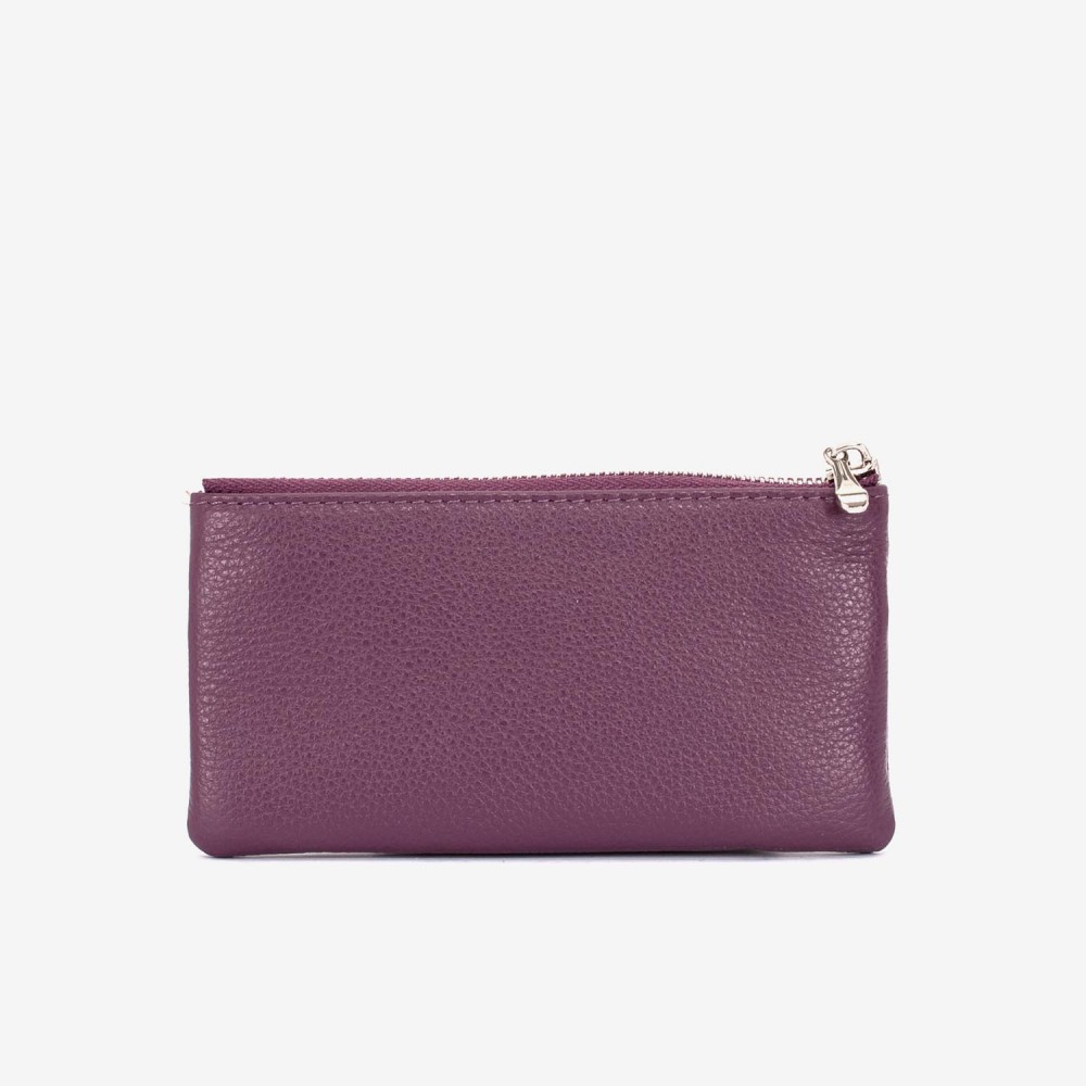 Breloc din piele ENZO NORI model FINN violet închis