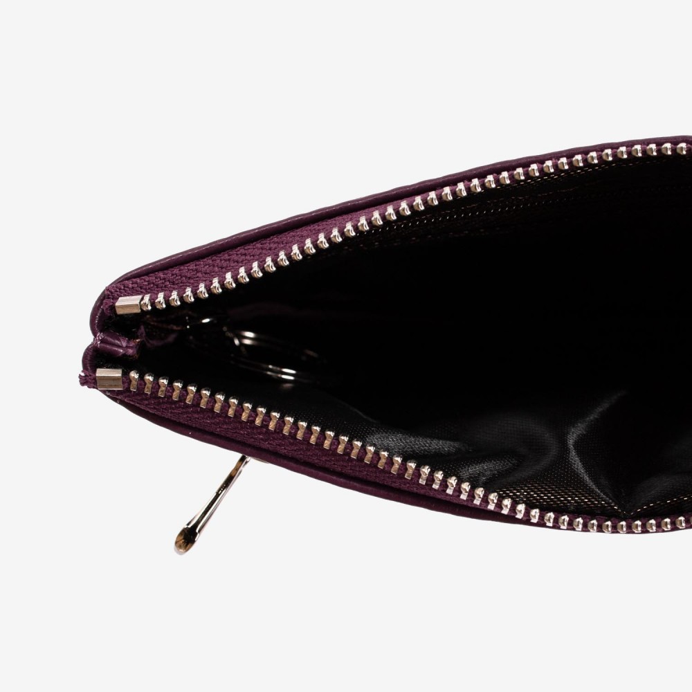 Breloc din piele ENZO NORI model FINN violet închis