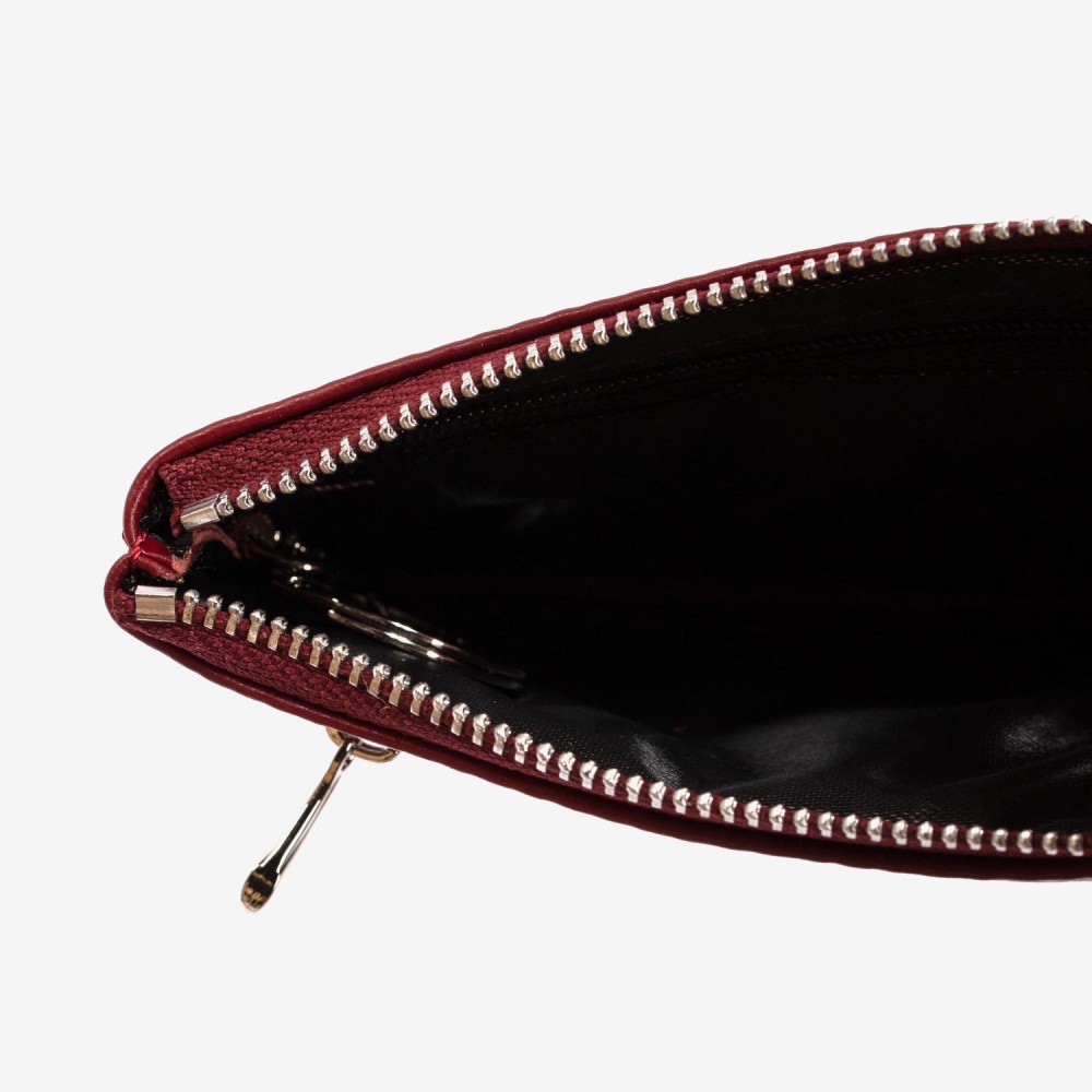 Breloc din piele ENZO NORI model FINN roșu închis