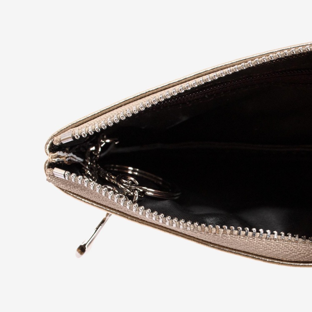 Breloc din piele ENZO NORI model FINN auriu