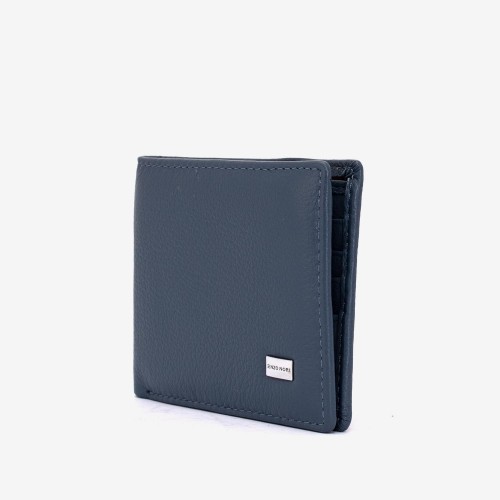 Portofel barbati ENZO NORI model DAVID din piele naturala albastru