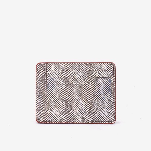 Husa documente ENZO NORI YAN piele naturala silver cu orange