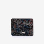 Husa documente ENZO NORI YAN piele naturala negru-albastru