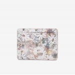 Husa documente ENZO NORI YAN piele naturala gri cu flori