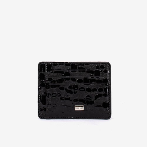 Husa documente ENZO NORI YAN piele naturala negru laser