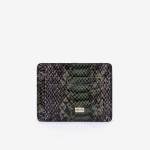 Husa documente ENZO NORI YAN piele naturala gri-verde