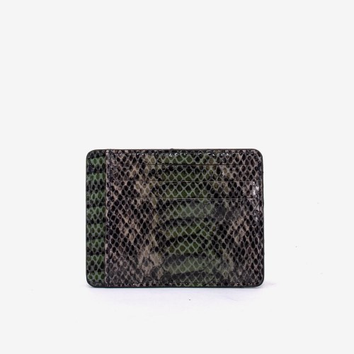 Husa documente ENZO NORI YAN piele naturala gri-verde