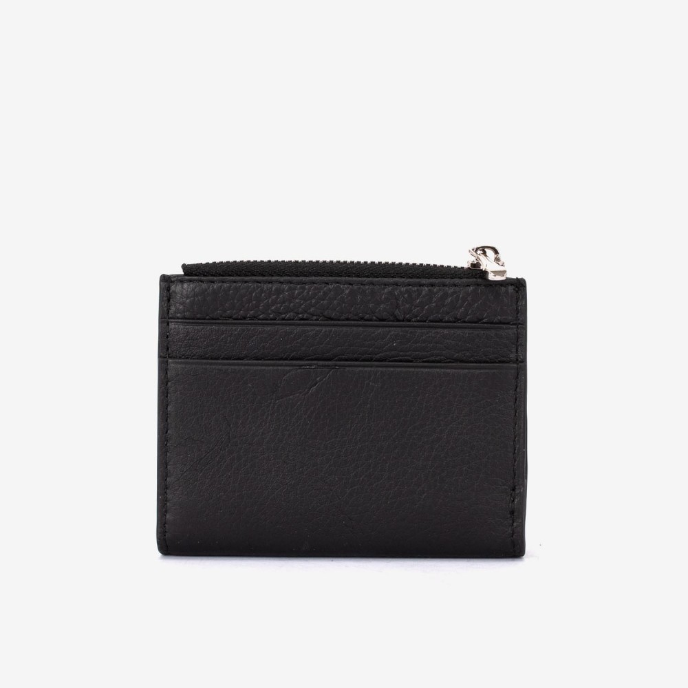 Portofel dama ENZO NORI model LIDIA din piele naturala negru