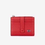 Portofel dama ENZO NORI model LIDIA din piele naturala rosu