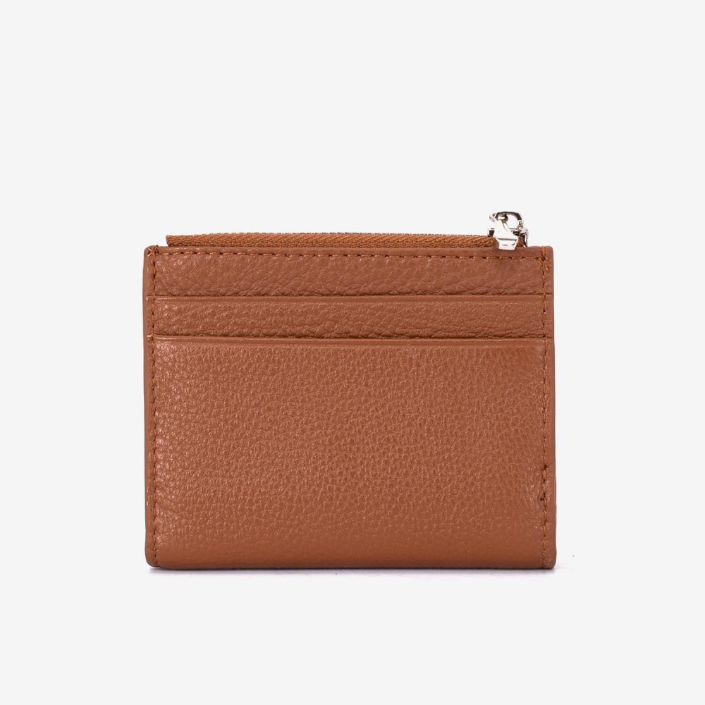 Portofel dama ENZO NORI model LIDIA din piele naturala maro